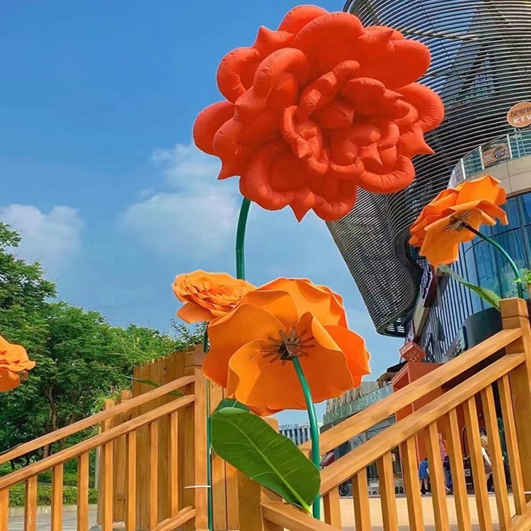 Interactive Pink LED Morning Glory Flower Lamp Automatic Sensing Dimmable