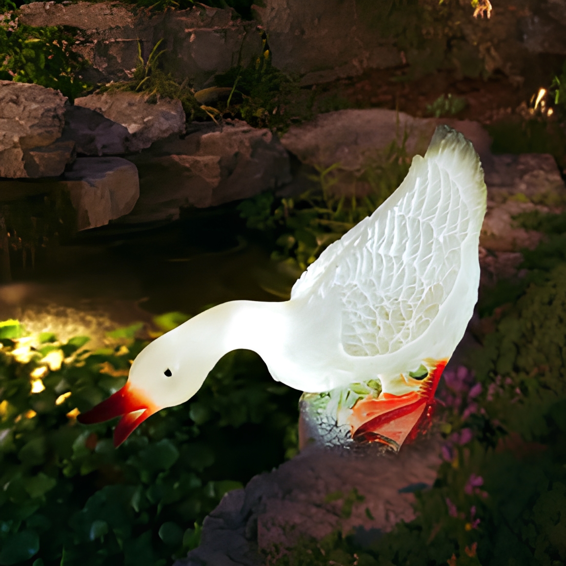 LED Duck-Shaped 3D Fiberglass Rated Lamp with and Dimmable