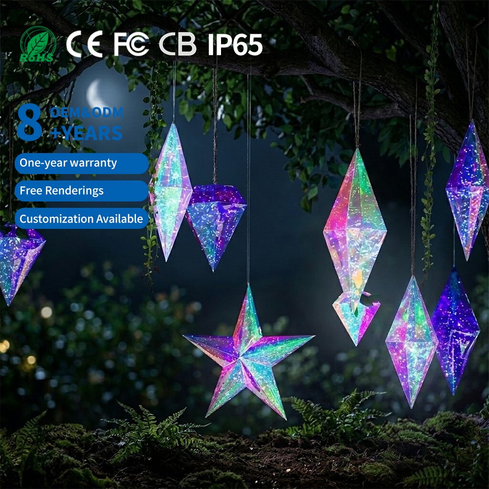 LED Fantasy Hanging Tree Lights IP65 Rated Warm White Christmas New Year