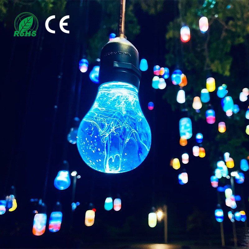 Colorful Resin Pendant LED Wish Lanterns for Mall Park Festival IlluminationStylish Multicol