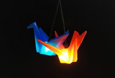 Fiber Optic Parachute Hanging Light 20 cm