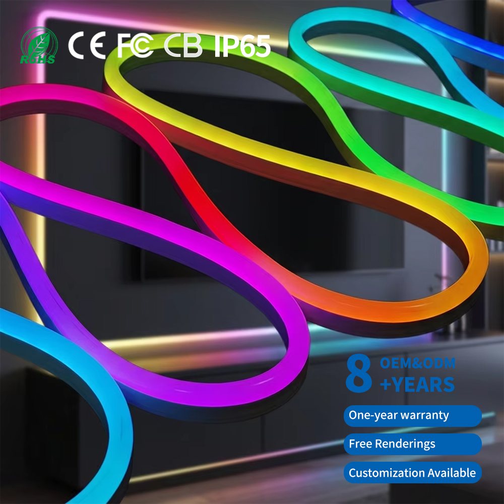 High-CRI LED Neon Strip Light IP65 100 m for Outdoor Projects