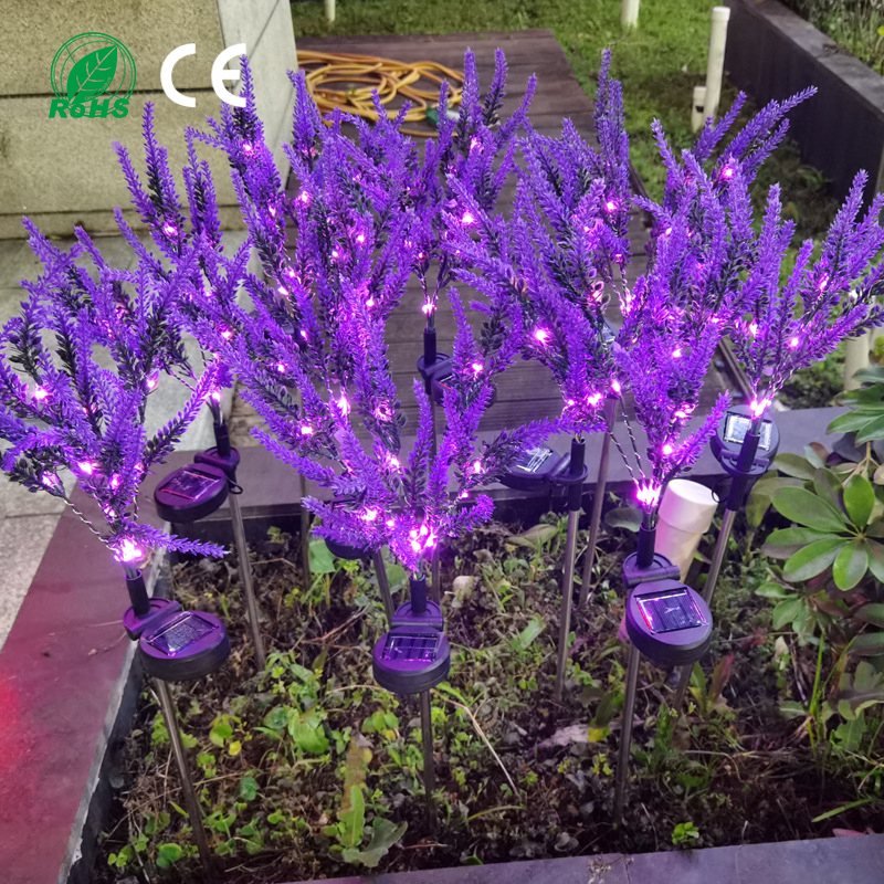 Solar Lavender Field Stake Light 60 cm