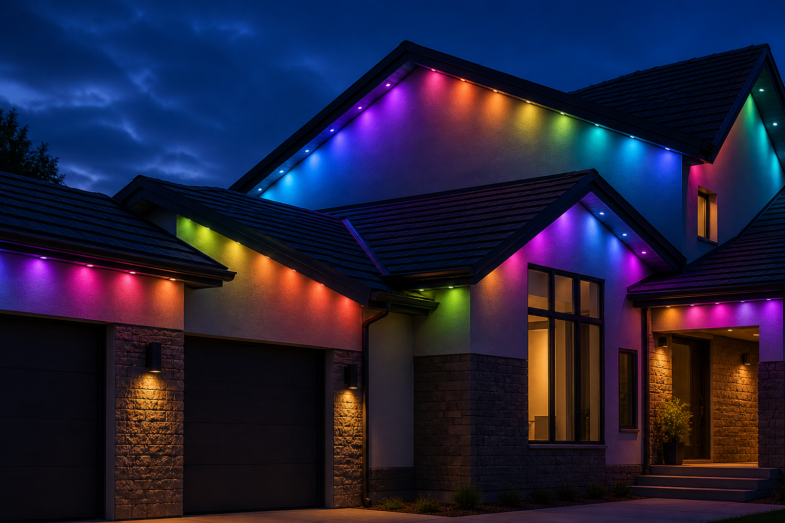 Permanent RGBIC Outdoor Eave Light Kit Permanent RGBIC Outdoor Eave Light Kit