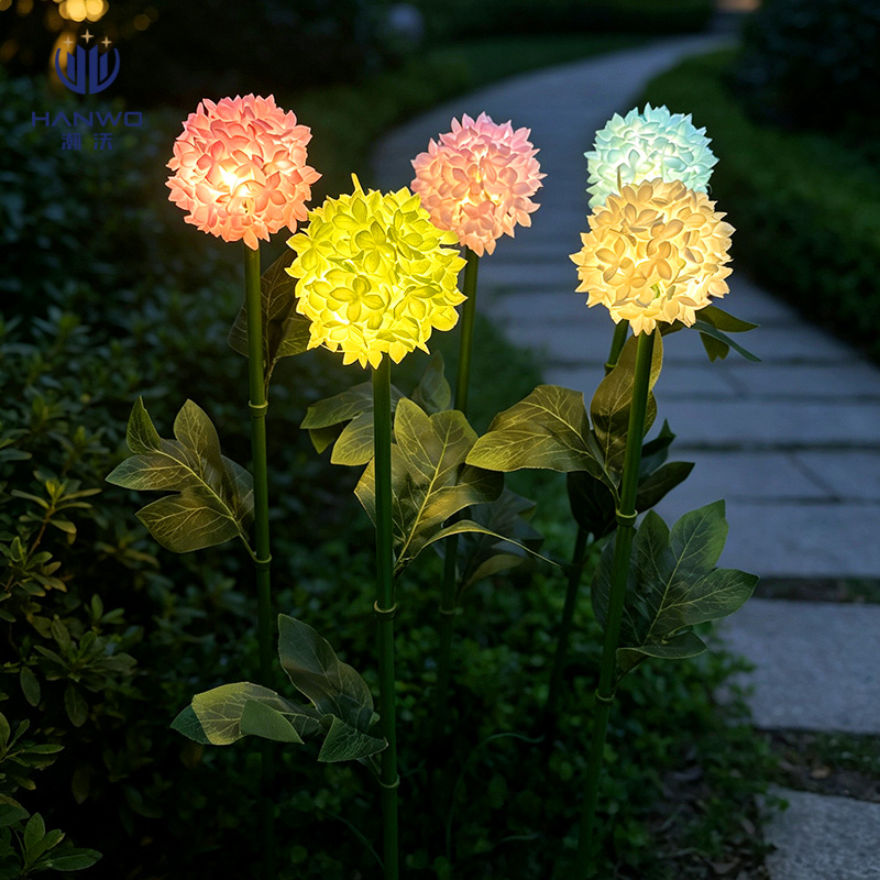LED Hydrangea Garden Floor Light IP65 for Villa Landscape