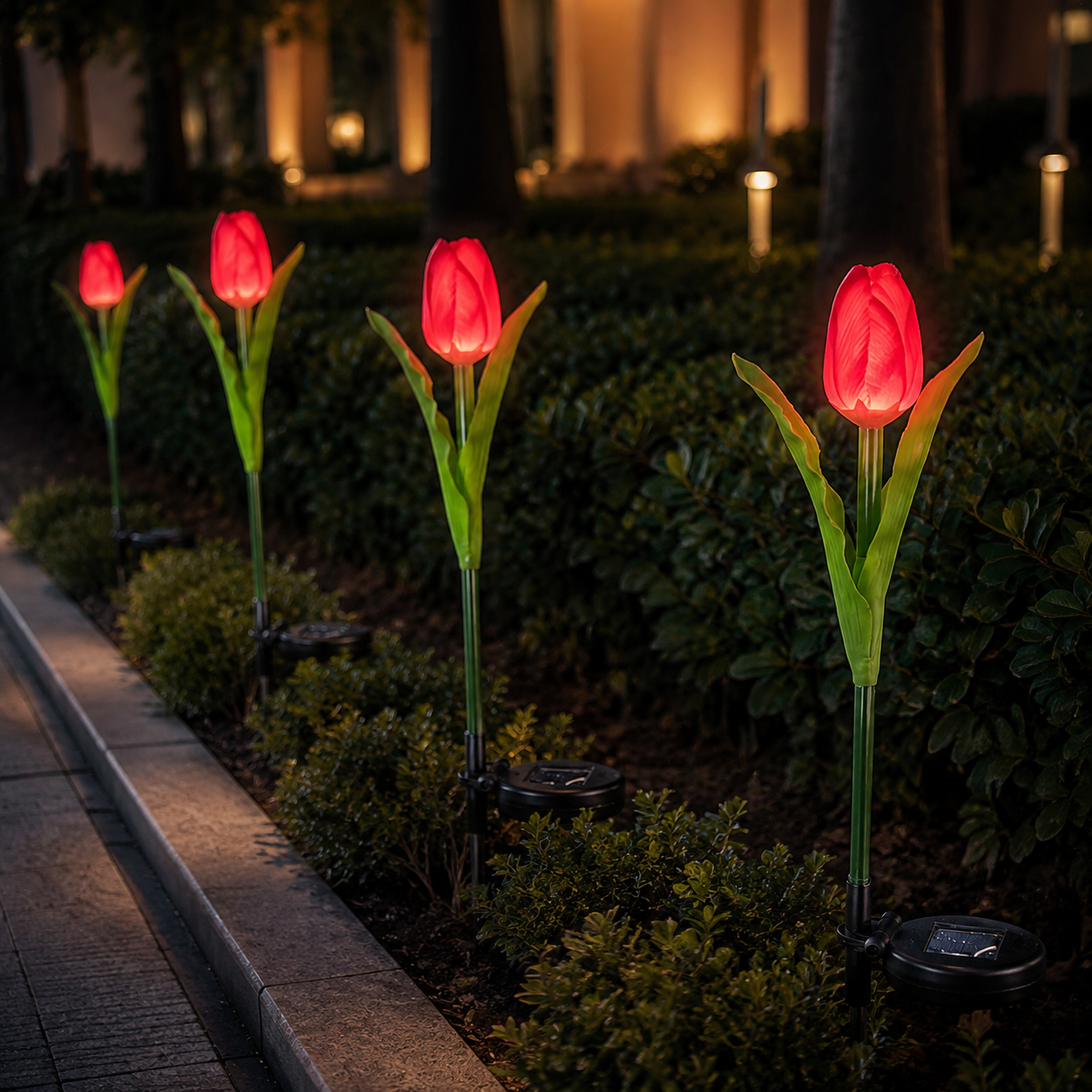 IP65 Solar Tulip Garden Stake Light for Landscape Displays IP65 Solar Tulip Garden Stake Light for Landscape Displays