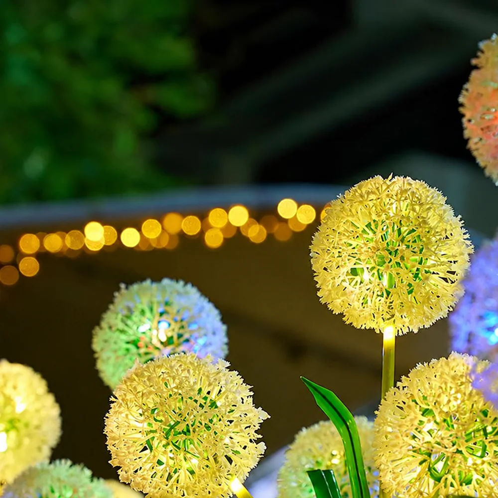 Solar Dandelion Stake Light for Landscape Displays Solar Dandelion Stake Light for Landscape Displays